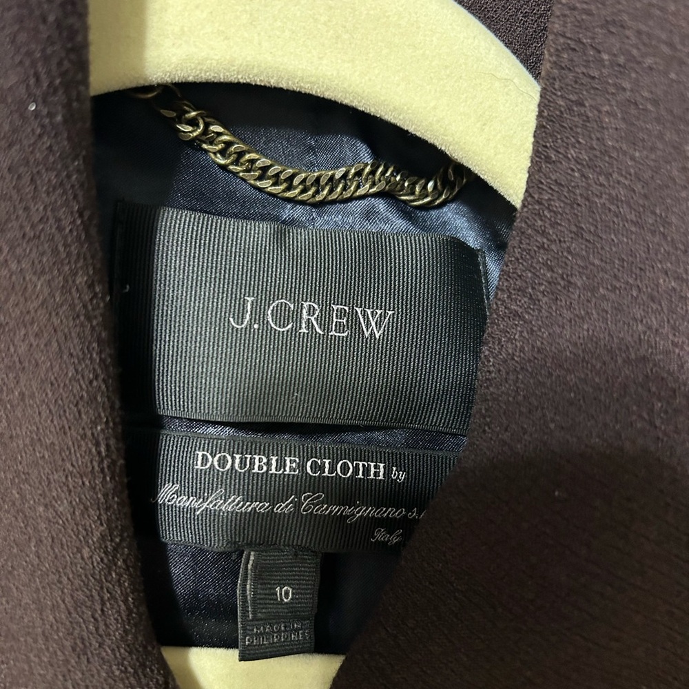 J. Crew Double Cloth Lady Day Coat with Thinsulate